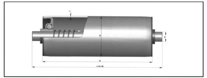 01R無(wú)動(dòng)力鍍鋅滾筒